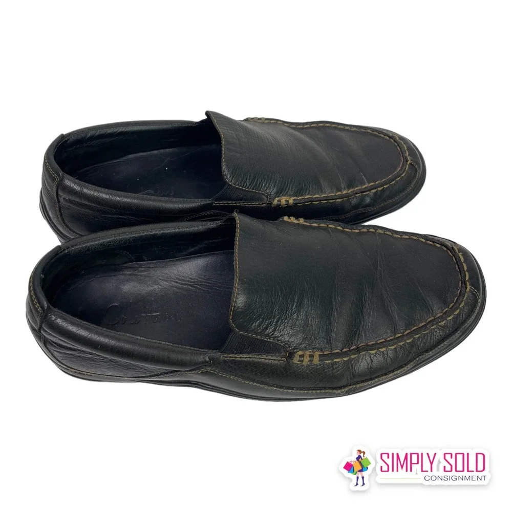 Cole Haan‎ Men's Driving Loafers Shoes Black Leather Slip-On Closed-Toe Sz 10M